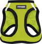 Best Pet Supplies Voyager Step-in Air Harness - All Weather Mesh, Reflective, No Pull Harness for Dogs, Cats - Secure with Hook & Loop Fastener, Buckle, Double D-Rings - Lime Green/Black Trim, L