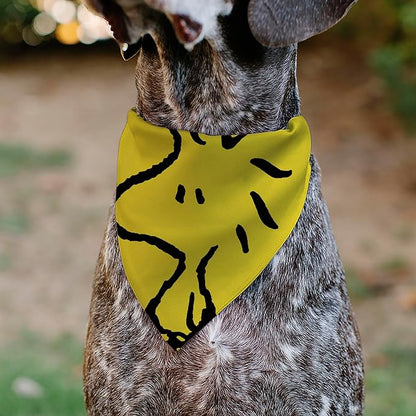Peanuts Pet Bandana Peanuts Woodstock Pose Close Up Yellow Slip On Collar Bandana Only