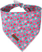 Valentine Dog Bandana - Pink Heart Triangle Bid Scarf for Small/Medium Dogs & Cats, Cotton Kerchief for Girl/Boy Pets, Adorable Puppy Bandana