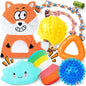Zeaxuie 9 Pack Puppy Toys for Teething, Puppy Chew Toys with Cute Squeaky Dog Toys, Treat Ball and Rope Dog Chew Toys for Small Dogs, Hold a Bottle