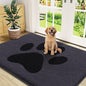 Buganda Dog Door Mat for Muddy Paws, Absorbent Dirt Trapper Non Slip Indoor Doormats, Washable Low-Profile Mat for Mud Dogs, Entryway Carpet for Inside Floor (47x32 Inches, Black)