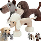 Linen Safari Companions, Squeaky Dog Chew Animals, with Durable Linen Material, Durable and Resistant to Chewing, for Relieve Dog's Boredom (Dog+Elephant+Sheep)