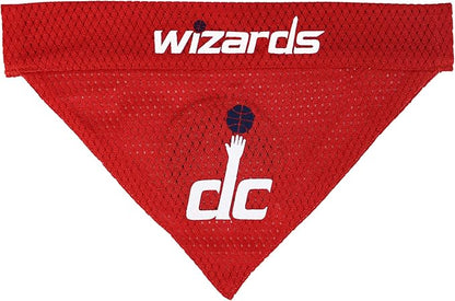 Pets First NBA Dog Bandana - Washington Wizards Reversible Pet Bandana. 2 Sided Home & Away Sports Bandana with a PREMIUM Embroidery TEAM Logo, Small/Medium