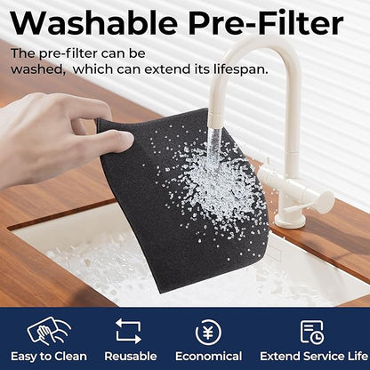 Air Purifiers for Home Large Room up to 2200sq.ft with Washable Filters, EVALIT Air Purifier for Bedroom with Fragrance, PM 2.5 Display Air Quality Sensor for Smoke Dust Odors, Grey, 1Pack+3Modes