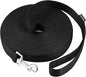 AmaGood Dog/Puppy Obedience Recall Training Agility Lead-15 ft 20 ft 30 ft 50 ft Long Leash-for Dog Training,Tie Out,Play,Safety,Camping (15 feet, Black)