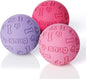 Snug Rubber Dog Balls for Small and Medium Dogs - Tennis Ball Size - Virtually Indestructible (3 Pack - Chic)