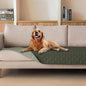 gogobunny 100% Double Sided Waterproof Dog Blanket Soft Pet Bed Cover Reversible Protect Furniture Couch Sofa Car for Puppy Large Dog Cat (Dark Olive/Light Olive, 30x90 Inch (Pack of 1))