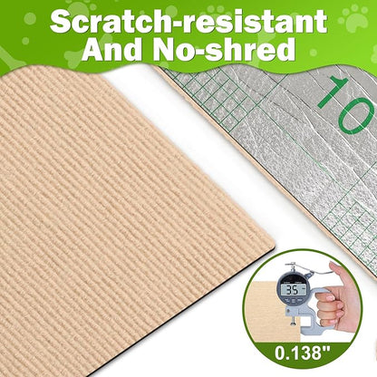 23.6x15.8 Couch Wall Corner Protection for Indoor Cats,Anti Scratch Furniture Protector from Cats Scratching,Trimmable Climbing Cat Scratcher Pad Play Mat Easy Use for Cat Board/Door/Carpet