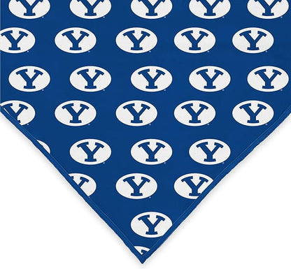 BYU Cougars Officially Licensed Bandana for Dogs and Cats | Fits Pets Great Gift Idea | Easy-to-Tie (Small, 13")