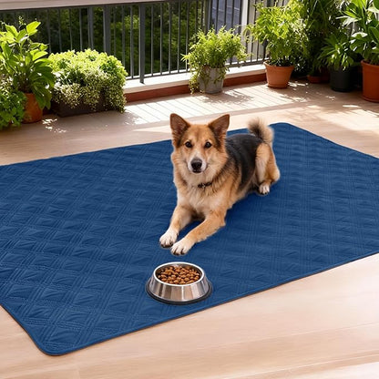 hyha Waterproof Dog Blanket, Reversible Pet Bed Blanket, Soft Sofa Couch Cover for Dogs Washable, Waterproof Pet Couch Covers for Sofa Puppy Cats Furniture Protector(30"x53", Navy Blue/Navy Blue)