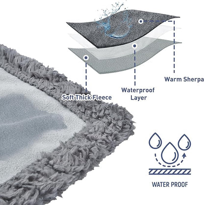Kritter Planet Waterproof Dog Blanket, Reversible Water Proof Pet Blanket for Couch, Bed & Car, Washable Couch Covers for Medium Dogs - Protects Furniture from Fur, Dirt, and Accidents