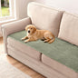 H.VERSAILTEX Plush Chenille Couch Cover for 3 Cushion Couch Anti Slip Washable Sofa Slipcovers Soft and Durable Furniture Protector for Dogs Cats Kids (27.5" x 59", Sage)