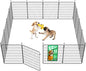 FXW MiniPaws Unleashed Dog Playpen, Expandable & Portable Design for Yard, RV Camping and Indoor Use, for Small and Medium Dogs, 32-inch 12 Panels