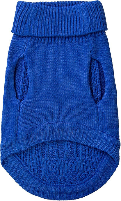 Stretchy Cat Sweater - 17 Colors & 6 Sizes | Snug Winter-Ready Knit for Boy/Girl Cats & Kittens(Dark Blue, X-Small)