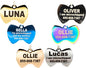 Engraved Dog Tags Personalized - Stainless Steel Engraved Dog Cat ID Tags Front & Back up to 8 Lines of Text Color Plating Gold, Rose Gold, Blue, Black, Nebula by PetANTastic