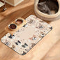 Pet Feeding Mat,Pet Photo Absorbent Dog Cat Food Mat Dog Mat with Rubber Backing,Non-Slip Water Bowl Placemat,Pet Supplies 12" x 20"