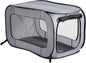 Beatrice Home Fashions Portable, Collapsible, Pop Up Kennel Travel Cat and Dog Crate, 32.5" L x 19.5" W x 19.5" H, Gray