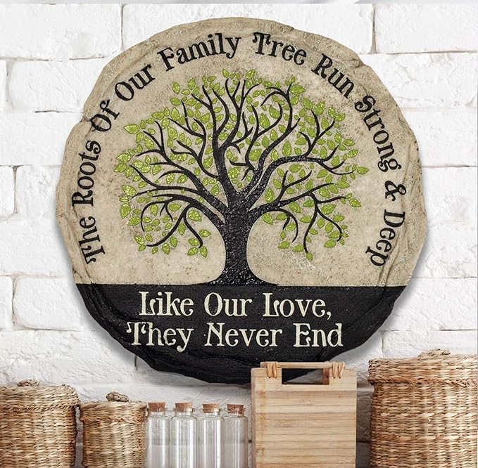 Spoontiques - Garden Décor - Dogs Make a Home Pawsome Stepping Stone - Decorative Stone for Garden