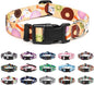 Mercano Adjustable Dog Collar - Special Design Patterns, Soft Nylon Comfortable Durable Pet Collar for Small Medium Large Dogs (L, Beige Cookie)