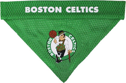 Pets First NBA Boston Celtics Reversible Bandana Size XX-Large for Dogs & Cats. 2 Sided Sports Bandana, Premium Embroidery Team Logo, Many NBA Teams Available