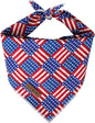 lionet paws Patriotic 4th of July Dog Bandana American Flag for Small Medium Large Dogs, Cat Dog Kerchief Triangle Bibs Scarf for Male Female