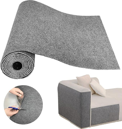 Cat Scratch Couch Furniture Protector, Adhesive Cat Scratch Pad Deterrent for Furniture, DIY Climbing Cat Scratcher Couch Protector from Cat Claws Scratching for Indoor (LightGrey,39.3x15.8In)