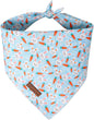 Easter Dog Bandana, Easter Triangle Bid Scarf for Small Medium Dog, Cotton Pet Kerchief for Girl Boy Dogs or Cats, Cute Carrot & Bunny Dog Bandana, Comfortable Easter Dog Bandana