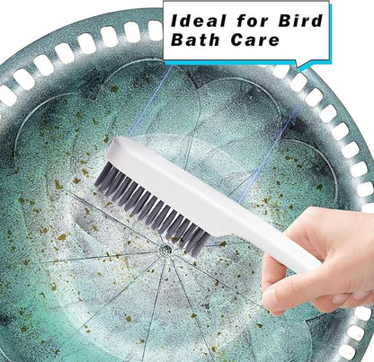 2-Pack Bird Bath Brush Includes Large and Small Brushes, Scrubbing Brush Set for Bird Bath, Bird Bath Cleanning Tools, Bird Bath Accessories, Bird Bath Cleaning Brush