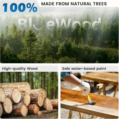 BlueWood Wooden Wall Busy Board Panels, Toddler Learning Activity Center, Montessori Philosophy Sensory, Educational Toys, Conducive to All-Round Development - Aircraft