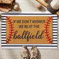 Tinideya 2 Pcs Baseball Door Mat Ballfield Welcome Non Slip Coir Mats Ballfield Theme Floor Layering Doormats Seasonal for Front Porch Entryway Decor(Baseball Theme)