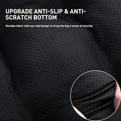 KSIIA Washable Dog Bed Deluxe Plush Dog Crate Beds Comfy Kennel Pad Anti-Slip Pet Sleeping Mat for Large, Jumbo, Medium, Small Dogs Breeds, 21" x 13", Gray