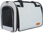 TWDEPART Cat Carrier Backpack - Multifunctional, Firm & Foldable with Roll-Up Shade, Breathable Design Includes Collapsible Bowl and Cushion (Light Grey)