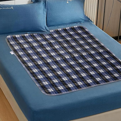 Washable Bed Pads, Non-Slip Bed Pads for Incontinence (36"" x 72"", 2 Pack) - Waterproof and Reusable Underpads for Adults, Kids, and Pets, Blue