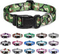 Mercano Adjustable Dog Collar - Special Design Patterns, Soft Nylon Comfortable Durable Pet Collar for Small Medium Large Dogs (L, Dog Camouflage Green)