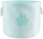 Bone Dry Pet Storage Collection Collapsible Bin, Medium Round, Aqua