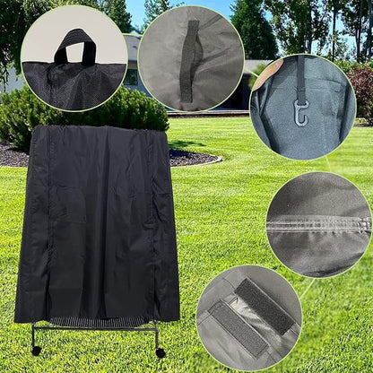 J&C Large Bird Cage Cover 420D Bird Cage Covers Heavy Duty Birdcage Cover Waterproof Bird Cage Covers for Night Blackout Sunlight Patio Birdcage Covers