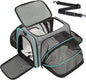 Premium Pet Carrier – Dog & Cat Travel Bag, Airline Approved, Soft-Sided Design for Small to Large Pets, TSA Compliant, Expandable & Collapsible (Gray)
