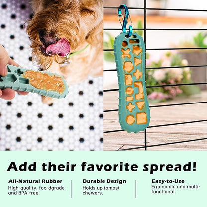 Puppy Chew Toy & Treat Starter Pack - Puppys Chew Toys for Teething - Long-lasting Puppys Chew Treat - Puppy Supplies - can Relieve Anxiety, Dog Toy for Small Medium Breed (Green and Black)