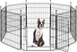 Yaheetech Expandable Dog Playpen, 8 Panel 24 inch Puppy Playpen with Door Indoor/Outdoor Pet Fence for Small Medium Dogs