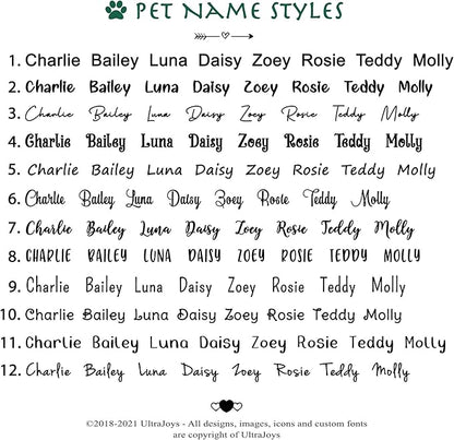 Ultra Joys Cat ID Tag Personalized Pet Tags, Durable Stainless Steel Small Pet Mini Dog Cat Tag Lightweight - Cathead Tag in Gold