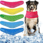 Talltalk 5 Pieces Dog Cooling Bandanas Neck Wraps Ice Scarf Pet Dog Cooling Collar Hunting Training Hiking Camping Accessories for Summer(Paisley,L)