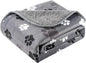 Waterproof Dog Blankets Pet Blanket 60"x80", Soft Fluffy Sofa Car Bed Protector, Reversible Sherpa Fleece Dog Blanket for Large Dogs (Dark Grey-Paws)