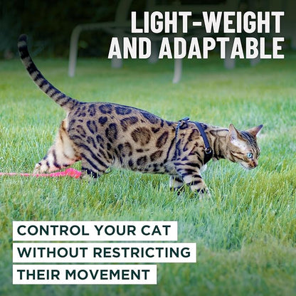Houdini™ Escape Proof Cat Harness and Leash Set by OutdoorBengal – Orange, Large Cat Harness for Walking Big Cats