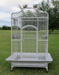 2 Color, Extra Large Wrought Iron Dome Top for Macaw Goffin's Cockatoo Cockatiels African Grey Amazon Parrots Green Cheek Conures Caique Bird Cage with Rolling Stand