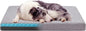 Memory Foam Large Dog Bed, Cooling Dog Beds for Large Dogs, Washable Pet Mat for Crate with Joint Relief (Light Grey)