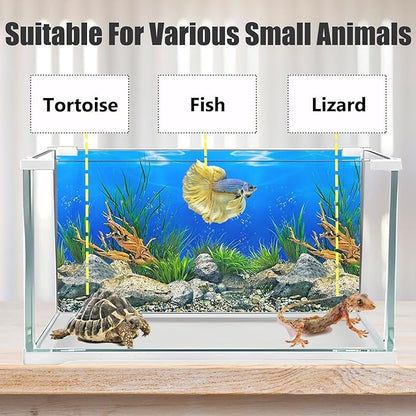 Aquarium Background Poster Water Plants 3D Coral Fish Tank Background Picture Double Sides Fish Tank Stickers 10 20 Gallon Tank 12"x 25"