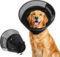 Inflatable Dog Cone for Dogs After Surgery,Soft Adjustable Elizabethan Collar for Large Dogs,2-in-1 Dog Cone with Detachable Shield,Anti-Anxiety Comfortable Pet E-Collar Prevents Licking Wounds(XL)