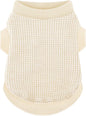 Premium Pet Clothes: Beige Tank Top Dog Shirts - Stretchable Apparel with Easy-On Design for Playful Puppies (XX-Large)