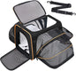 Premium Pet Carrier – Dog & Cat Travel Bag, Airline Approved, Soft-Sided Design for Small to Large Pets, TSA Compliant, Expandable & Collapsible (Black)