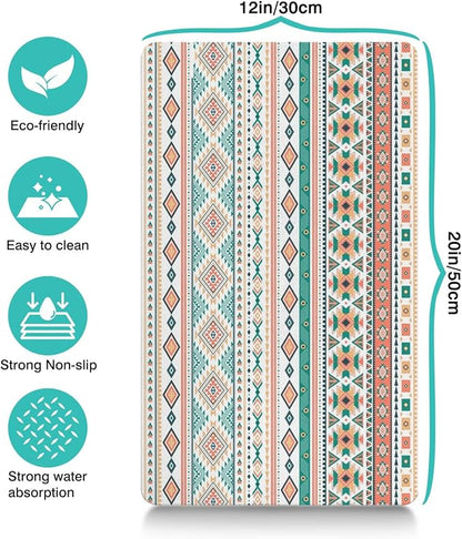 Pet Feeding Mat for Floors Waterproof Dog Mat for Food and Water Absorbent Quick Dry Non Slip mat for Cat Bowls